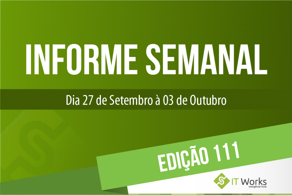 Informe Semanal – Edição 111