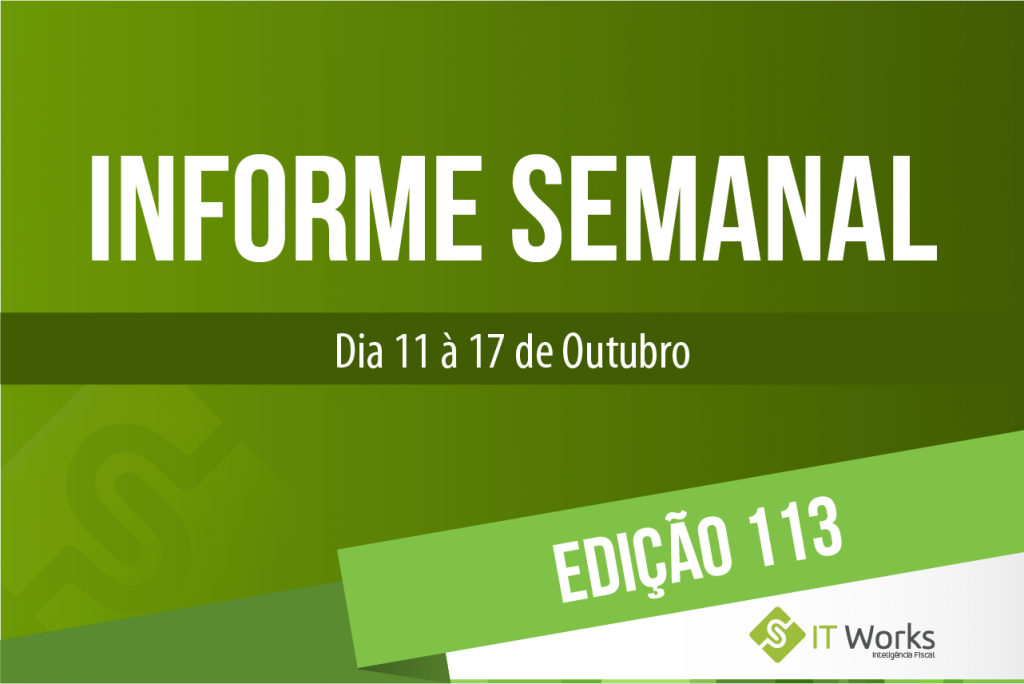 Informe Semanal – Edição 113